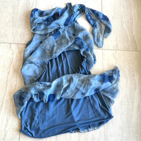 Italian Made Silk Ruffle - Tiered Summer Dress Size S-M - Picture 7 of 8